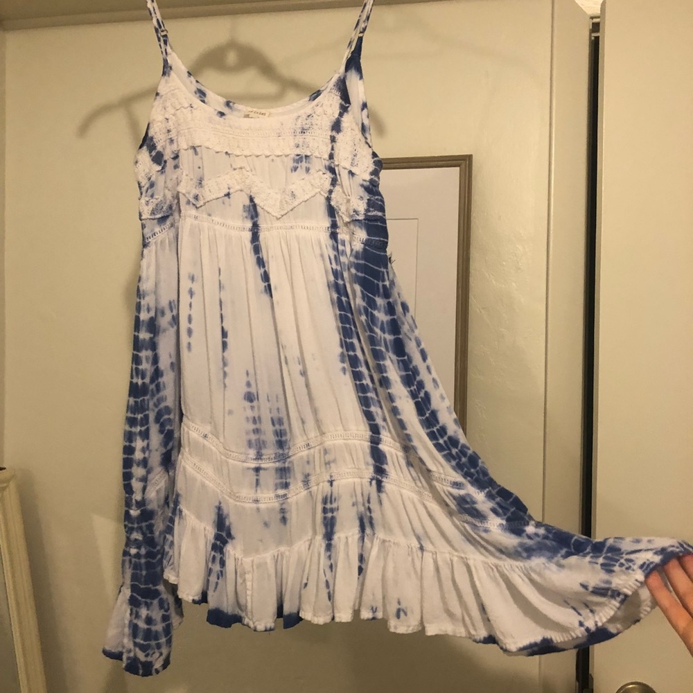Tie die crochet top